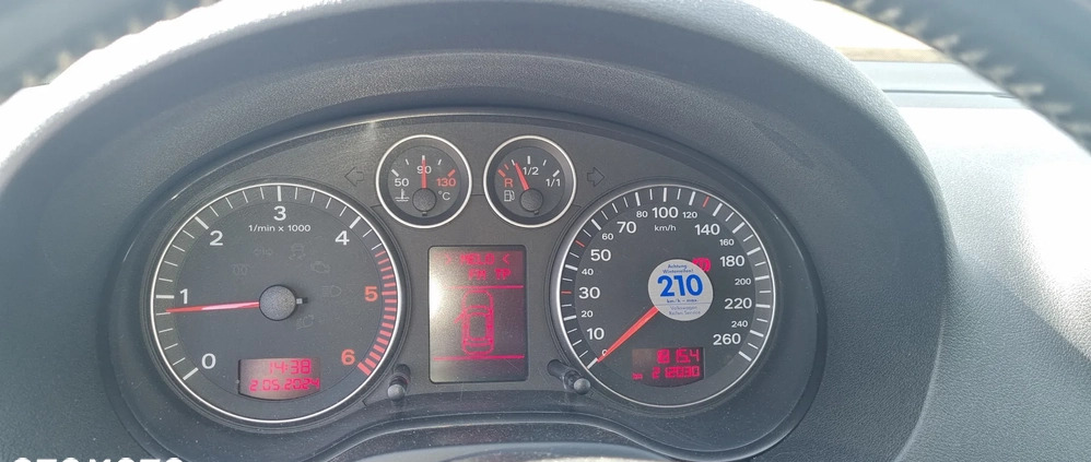 Audi A3 cena 15129 przebieg: 212000, rok produkcji 2005 z Dzierżoniów małe 121